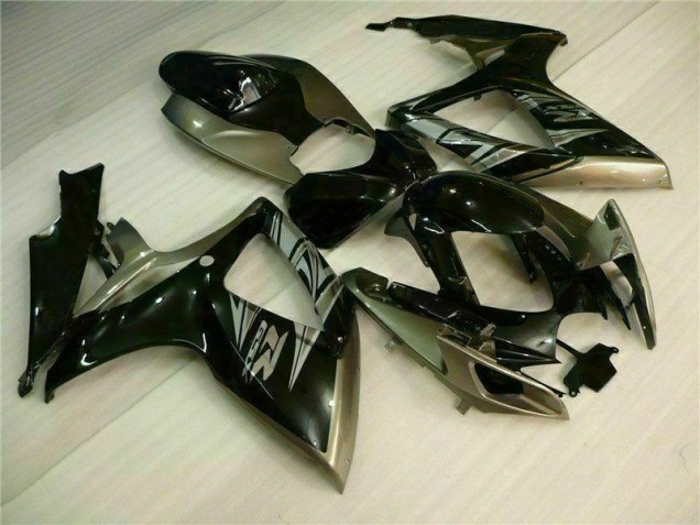 Preto Cinzento Kits Carenagem Suzuki GSXR 600 / 750 K6 2006-2007 Preto Cinzento Kits Carenagem Suzuki GSXR 600 / 750 K6 2006-2007