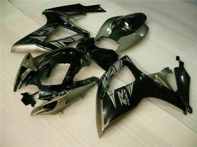 Preto Cinzento Kits Carenagem Suzuki GSXR 600 / 750 K6 2006-2007 Preto Cinzento Kits Carenagem Suzuki GSXR 600 / 750 K6 2006-2007