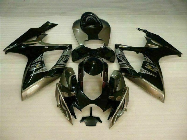 Preto Cinzento Kits Carenagem Suzuki GSXR 600 / 750 K6 2006-2007 Preto Cinzento Kits Carenagem Suzuki GSXR 600 / 750 K6 2006-2007