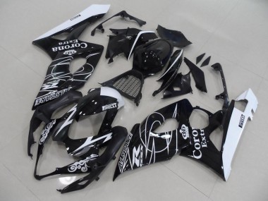 Preto Corona Carenagem Suzuki GSXR 1000 K5 2005-2006