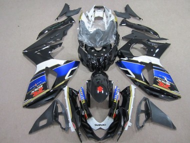 Preto Dark Dog Carenagem Suzuki GSXR 1000 K9 2009-2016