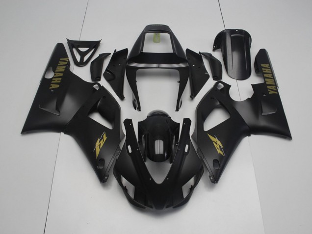 Preto Fosco Amarelo Carenagem Yamaha R1 1998-1999 Preto Fosco Amarelo Carenagem Yamaha R1 1998-1999