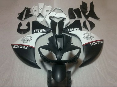 Preto Fosco Branco Carenagem Yamaha R1 2012-2014