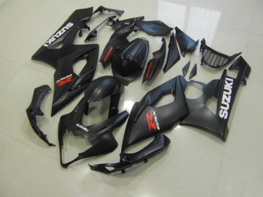 Preto Fosco & Branco Decalques Carenagem Suzuki GSXR 1000 K5 2005-2006