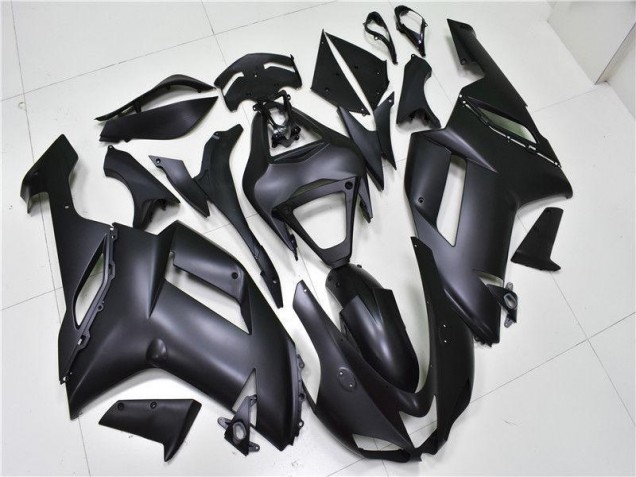 Preto Fosco Carenagem Kawasaki ZX6R 2007-2008 Preto Fosco Carenagem Kawasaki ZX6R 2007-2008