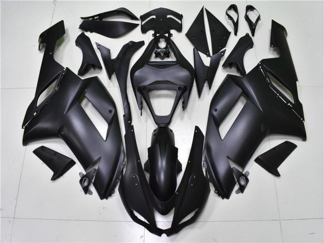 Preto Fosco Carenagem Kawasaki ZX6R 2007-2008 Preto Fosco Carenagem Kawasaki ZX6R 2007-2008