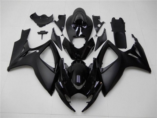 Preto Fosco Carenagem Suzuki GSXR 600 / 750 K6 2006-2007 Preto Fosco Carenagem Suzuki GSXR 600 / 750 K6 2006-2007