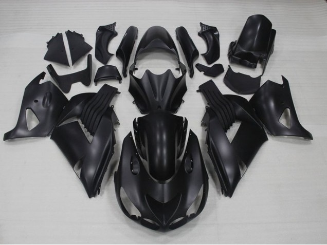 Preto Fosco Carroçaria Kawasaki ZX14R ZZR 1400 2006-2011 Preto Fosco Carroçaria Kawasaki ZX14R ZZR 1400 2006-2011