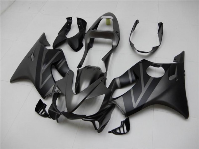Preto Fosco Cinzento Carenagem Honda CBR 600 F4i 2001-2003
