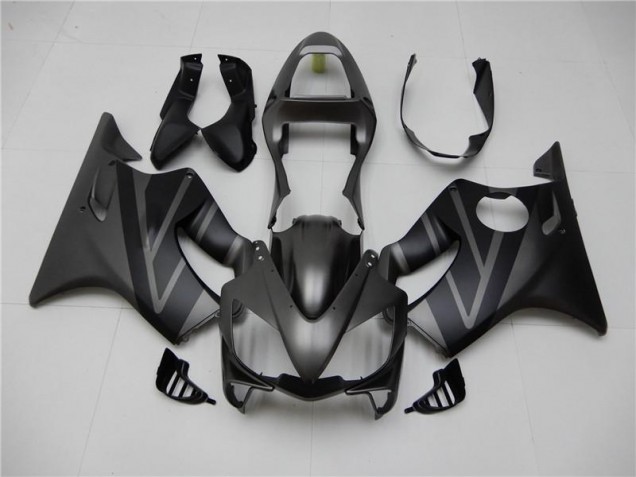 Preto Fosco Cinzento Carenagem Honda CBR 600 F4i 2001-2003