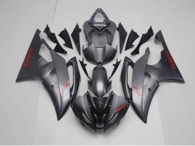 Preto Fosco Cinzento Carenagem Yamaha R6 2008-2016