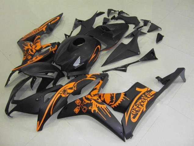 Preto Fosco Laranja Adesivo Carenagem Honda CBR 600RR 2007-2008 Preto Fosco Laranja Adesivo Carenagem Honda CBR 600RR 2007-2008