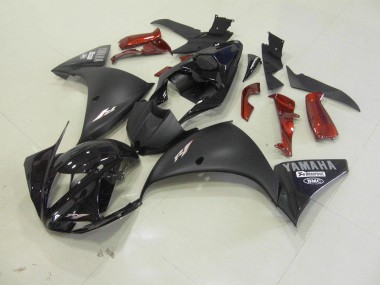 Preto Fosco Plástico Yamaha R1 2012-2014