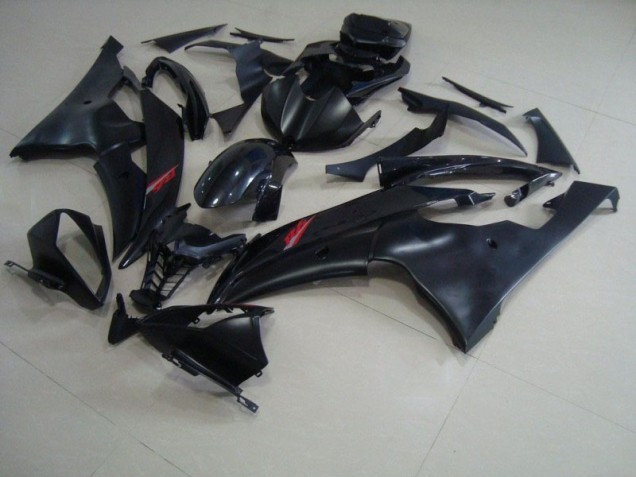 Preto Fosco Preto Brilhante Carenagem Triumph Daytona 675 Triple 2006-2008 Preto Fosco Preto Brilhante Carenagem Triumph Daytona 675 Triple 2006-2008
