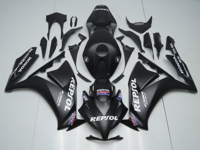 Preto Fosco Repsol Abs Plásticos Honda CBR 1000RR 2012-2016 Preto Fosco Repsol Abs Plásticos Honda CBR 1000RR 2012-2016