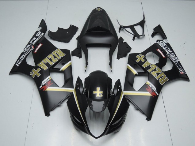 Preto Fosco Rizla Carenagem Suzuki GSXR 1000 K3 2003-2004 Preto Fosco Rizla Carenagem Suzuki GSXR 1000 K3 2003-2004