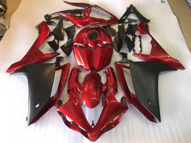 Preto Fosco Vermelho Abs Kits Completos Carenagem Yamaha R1 2007-2008 Preto Fosco Vermelho Abs Kits Completos Carenagem Yamaha R1 2007-2008