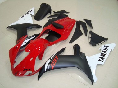 Preto Fosco Vermelho Carenagem Yamaha R1 2002-2003