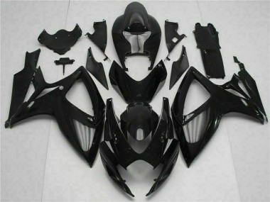 Preto Injeção Kit Carenagem Suzuki GSXR 600 / 750 K6 2006-2007