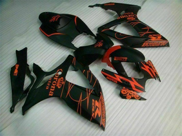 Preto Injeção Kit Carenagem Suzuki GSXR 600 / 750 K6 2006-2007 Preto Injeção Kit Carenagem Suzuki GSXR 600 / 750 K6 2006-2007