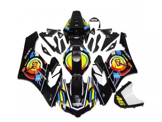 Preto Kit Carenagem Honda CBR 600RR 2007-2008