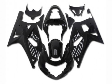 Preto Kit Carenagem Suzuki GSXR 600 / 750 K1 K2 K3 2001-2003