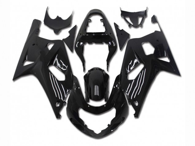 Preto Kit Carenagem Suzuki GSXR 600 / 750 K1 K2 K3 2001-2003 Preto Kit Carenagem Suzuki GSXR 600 / 750 K1 K2 K3 2001-2003