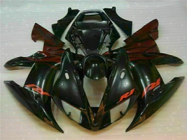 Preto Kit Carenagem Yamaha R1 2002-2003