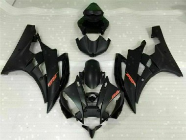 Preto Kit Completo Carenagem Yamaha R6 2006-2007
