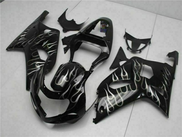 Preto Kits Carenagem Suzuki GSXR 600 / 750 K1 K2 K3 2001-2003 Preto Kits Carenagem Suzuki GSXR 600 / 750 K1 K2 K3 2001-2003