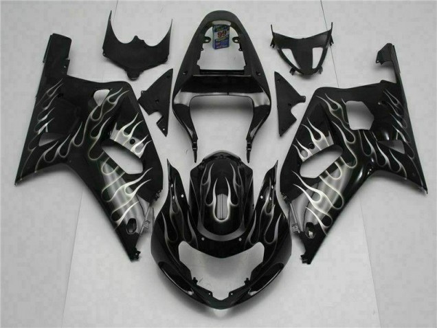 Preto Kits Carenagem Suzuki GSXR 600 / 750 K1 K2 K3 2001-2003 Preto Kits Carenagem Suzuki GSXR 600 / 750 K1 K2 K3 2001-2003