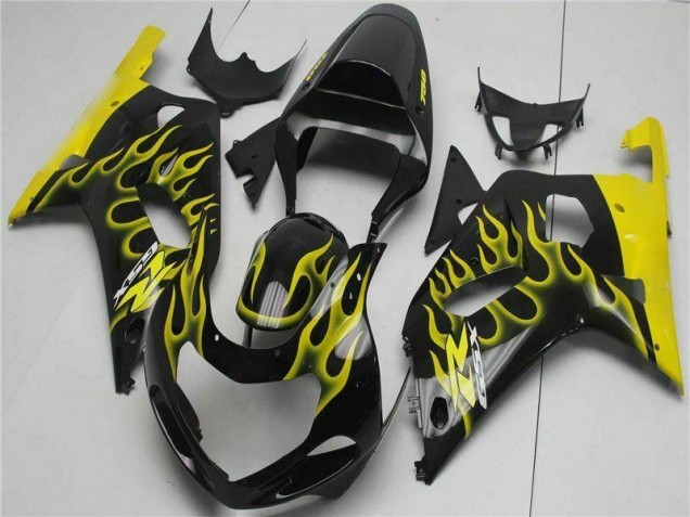 Preto Kits Carenagem Suzuki GSXR 600 / 750 K1 K2 K3 2001-2003 Preto Kits Carenagem Suzuki GSXR 600 / 750 K1 K2 K3 2001-2003