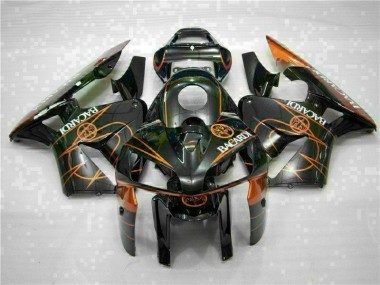 Preto Laranja BACARDI Carenagem Honda CBR 600RR 2005-2006