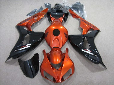 Preto Laranja Carenagem Honda CBR 1000RR 2006-2007