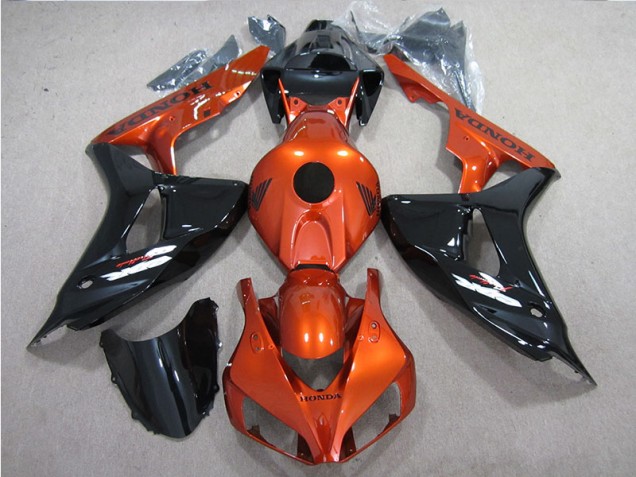 Preto Laranja Carenagem Honda CBR 1000RR 2006-2007