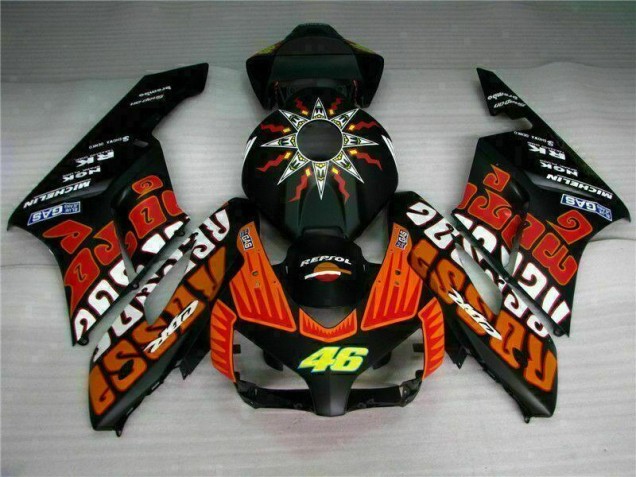 Preto Laranja Carenagem & Plástico Honda CBR 1000RR 2004-2005