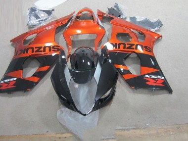 Preto Laranja Carenagem Suzuki GSXR 1000 K3 2003-2004