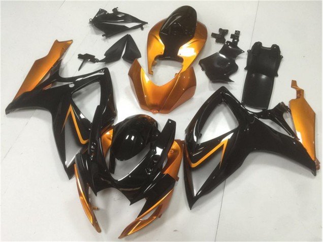 Preto Laranja Carroçaria Suzuki GSXR 600 / 750 K6 2006-2007 Preto Laranja Carroçaria Suzuki GSXR 600 / 750 K6 2006-2007