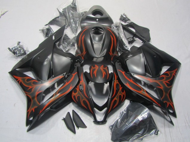 Preto Laranja Chama Carenagem Honda CBR 600RR 2009-2012