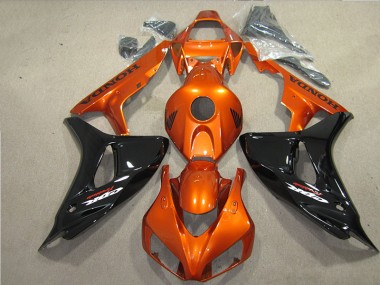 Preto Laranja Fireblade Carenagem Honda CBR 1000RR 2006-2007