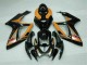 Preto Laranja Plástico Suzuki GSXR 600 / 750 K6 2006-2007 Preto Laranja Plástico Suzuki GSXR 600 / 750 K6 2006-2007