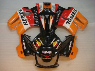 Preto Laranja Repsol Abs Kit Completos Carenagem Honda CBR 600 F3 1995-1998