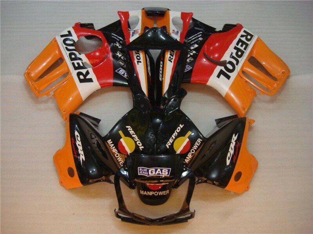 Preto Laranja Repsol Abs Kit Completos Carenagem Honda CBR 600 F3 1995-1998 Preto Laranja Repsol Abs Kit Completos Carenagem Honda CBR 600 F3 1995-1998