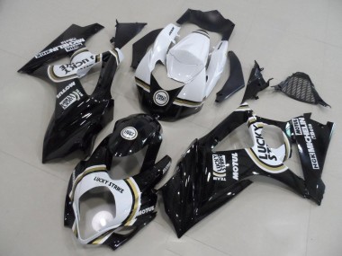 Preto Lucky Strike Carenagem Suzuki GSXR 1000 K7 2007-2008
