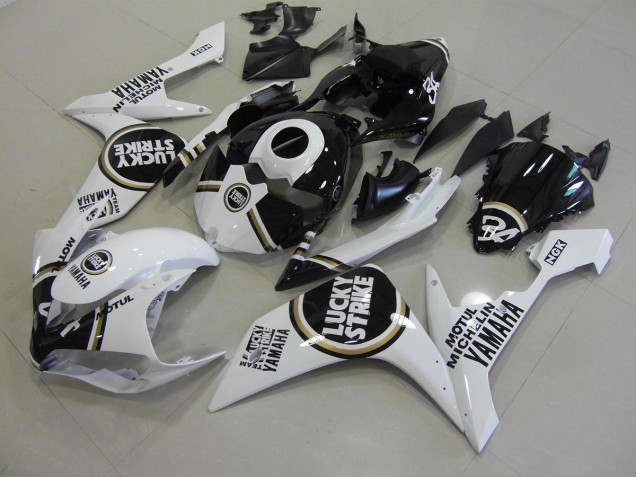 Preto Lucky Strike Carenagem Yamaha R1 2007-2008 Preto Lucky Strike Carenagem Yamaha R1 2007-2008