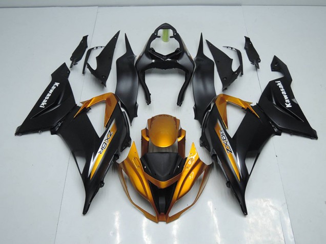 Preto Ouro Abs Kits Carenagem Kawasaki ZX6R 2013-2018 Preto Ouro Abs Kits Carenagem Kawasaki ZX6R 2013-2018