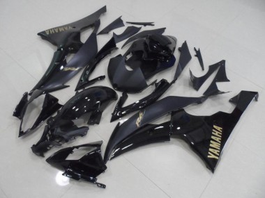 Preto & Ouro Adesivo Carenagem Yamaha R6 2008-2016