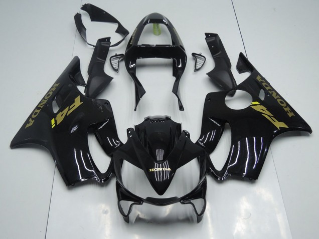 Preto Ouro Carenagem Honda CBR 600 F4i 2001-2003 Preto Ouro Carenagem Honda CBR 600 F4i 2001-2003
