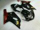 Preto Plástico Suzuki GSXR 600 / 750 K1 K2 K3 2001-2003 Preto Plástico Suzuki GSXR 600 / 750 K1 K2 K3 2001-2003