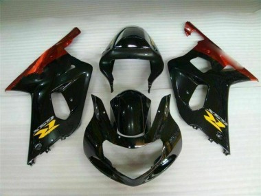 Preto Plástico Suzuki GSXR 600 / 750 K1 K2 K3 2001-2003